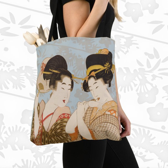 Bolso De Tela Chicas japoneses de Geisha en Kimonos (Subido por el creador)
