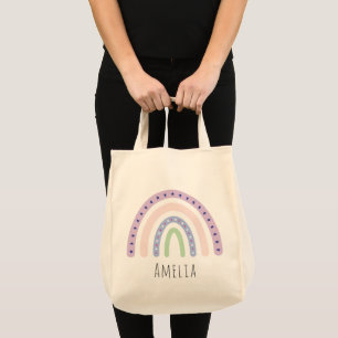 Bolso De Tela Chicas Modestos Personalizados del arcoiris de mod