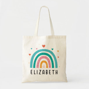 Bolso De Tela Chicas Modestos Personalizados del arcoiris de mod