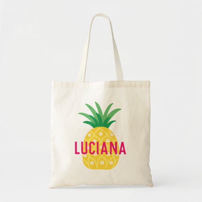 Bolso De Tela Chicas personalizados de piña de frutas tutti (Frente)