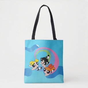 Bolso De Tela Chicas poderosos vuelan por el cielo