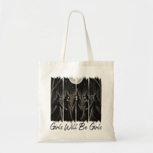 Bolso De Tela Chicas serán Chicas Testigos divertidos Halloween