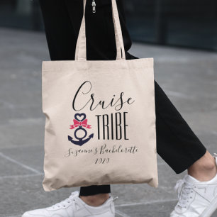 Bolso De Tela Chicas Viajando en Crucero Vacaciones de Despedida