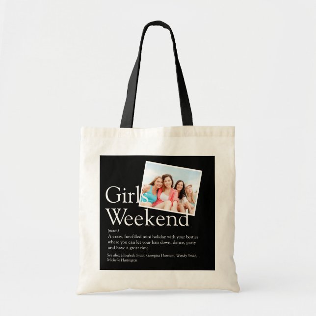 Bolso De Tela Chicas Weekend Definition Photo Modern (Frente)