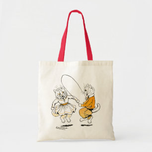 Bolso De Tela Chicas y niños, Louis Wain