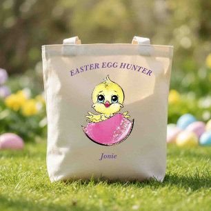 Bolso De Tela Chick de caza personalizada de huevos de pollo de 