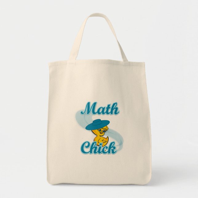 Bolso De Tela Chick de matemáticas #3 (Frente)