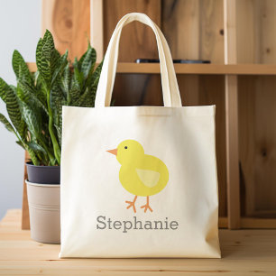 Bolso De Tela Chick de Pascua de Personalizado con nombre person