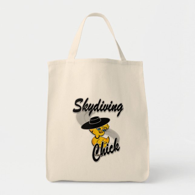 Bolso De Tela Chick de Skydiving #4 (Frente)
