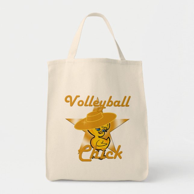 Bolso De Tela Chick de voleibol #10 (Frente)