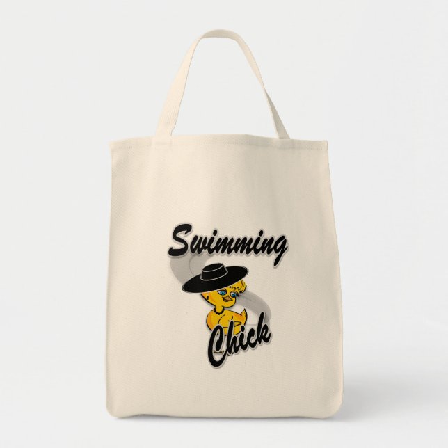 Bolso De Tela Chick Nadador #4 (Frente)