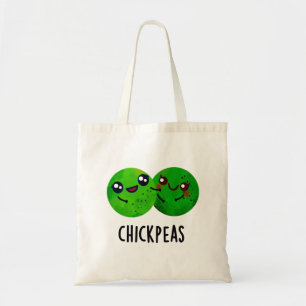 Bolso De Tela Chick Peas Funny Chica Pea Pun