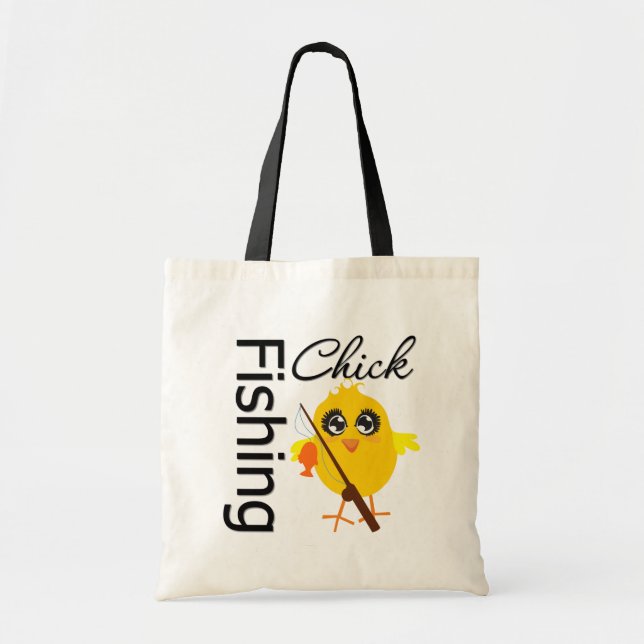 Bolso De Tela Chick pescador (Frente)