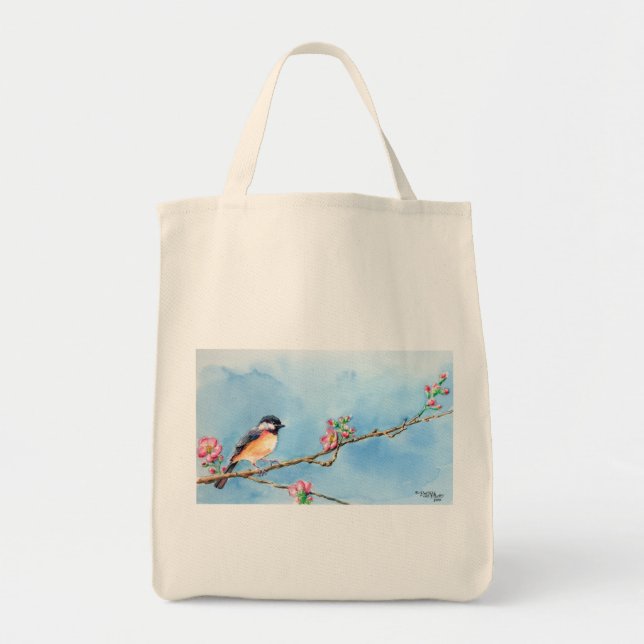 Bolso De Tela Chickadee (Frente)