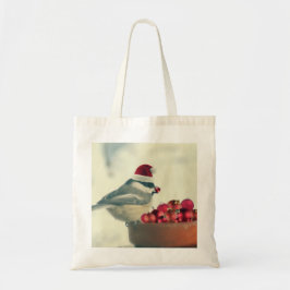 Bolso De Tela Chickadee adorable del día de fiesta