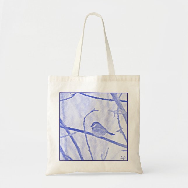 Bolso De Tela Chickadee Life Tote Bag (Frente)
