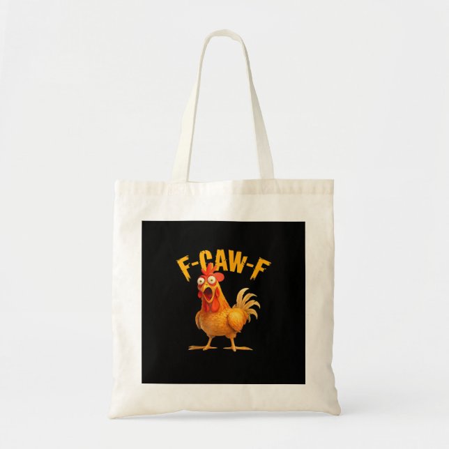 Bolso De Tela Chicken F-Caw-F Classic Cool Unique (Frente)