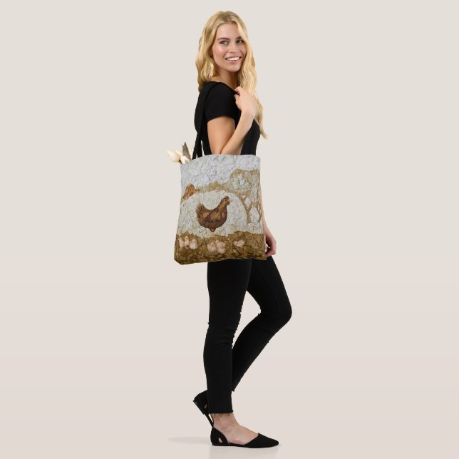 Bolso De Tela Chicken Farm Tote Bag Full Print (Puesto)