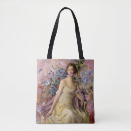 Bolso De Tela Chicle rosa burbuja Ailsa Villard Flores