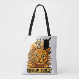 Bolso De Tela Chicos ¿Estoy Cocido? Meme Divertido de Gato Reacc