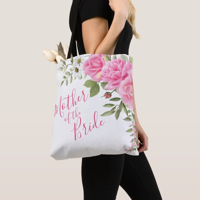 Bolso De Tela Chiffon Rosa Rosa Rosa Madre de la novia (Detalle)
