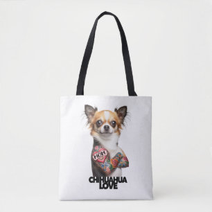 Bolso De Tela CHIHUAHUA AMOR artista de tatuajes mamá tatuaje ti