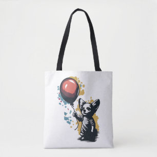 Bolso De Tela Chihuahua Balloon Cute Dog Chiwawa Funny