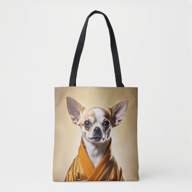 Bolso De Tela Chihuahua budista (Anverso)