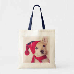 Bolso De Tela Chihuahua en casquillo del invierno