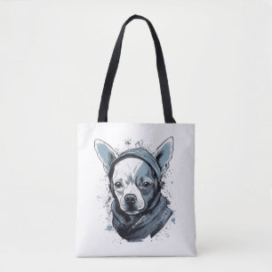 Bolso De Tela Chihuahua Guay Perro rap Hip-Hop Gangster
