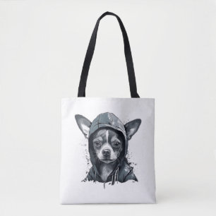 Bolso De Tela Chihuahua Guay Perro rap Hip-Hop Gangster