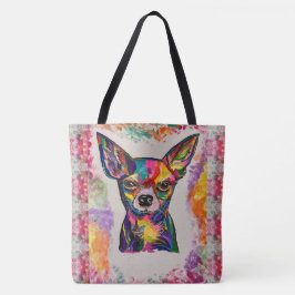 Bolso De Tela Chihuahua Love Tote Bag
