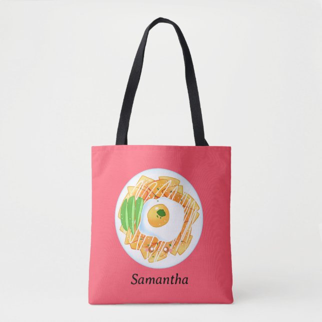 Bolso De Tela Chilaquiles Rojos (Anverso)