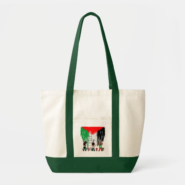 Bolso De Tela Children of Gaza Painting Palestine Flag  (Frente)