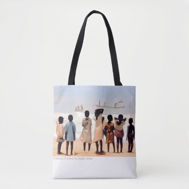 Bolso De Tela Children of Ghana-Artist - Shelia Turner Tote Bag (Anverso)