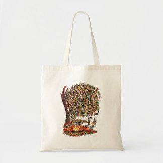 Bolso De Tela Children Playing Bats Halloween Watercolor