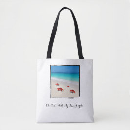 Bolso De Tela Chillin’ Con Mi Círculo Interior - Playa Minimalis