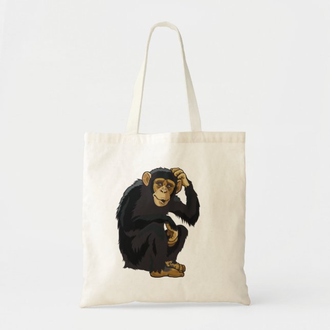 Bolso De Tela chimpancé (Frente)