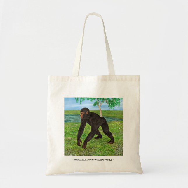Bolso De Tela Chimpancé (Frente)