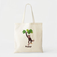 Chimpancé lindo en personalizado colgante de la ju