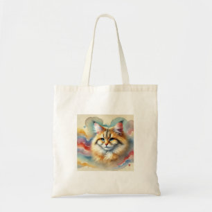 Bolso De Tela Chinese Desert Cat 230824AREF121 - Watercolor