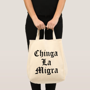 Bolso De Tela Chinga LA Migra