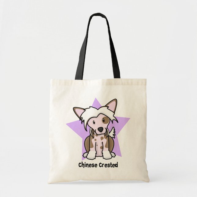 Bolso De Tela Chino de la estrella de Kawaii Crested (Frente)