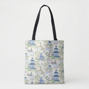Bolso De Tela Chinoiserie