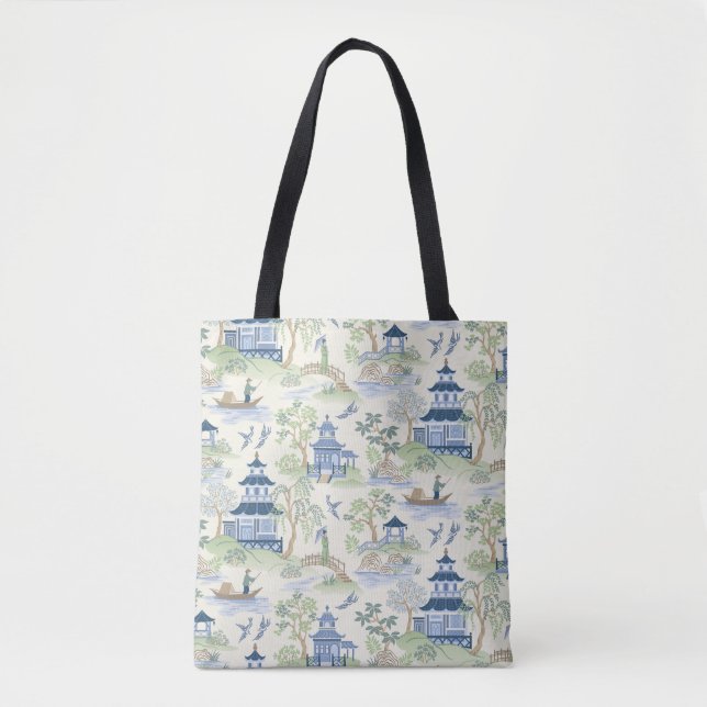 Bolso De Tela Chinoiserie (Anverso)