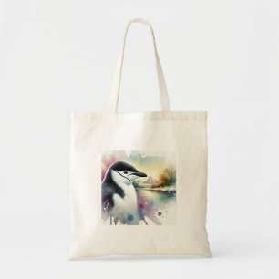Bolso De Tela Chinstrap Penguin 120924AREF143 - Watercolor