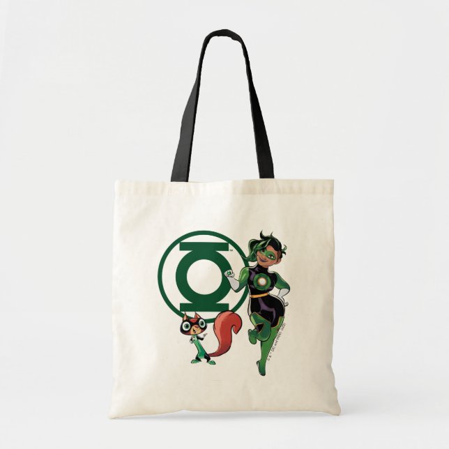 Bolso De Tela Chip & Green Lantern (Frente)