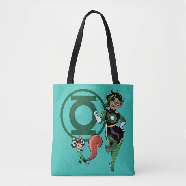 Bolso De Tela Chip & Green Lantern (Anverso)