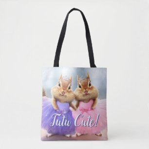 Bolso De Tela Chipmunk Ballerina Duo