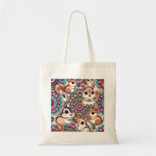 Bolso De Tela "ChipMunks & Cottontails"